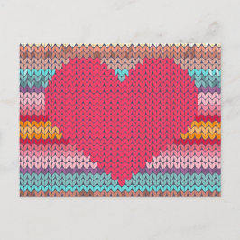 Rainboogretro harten faux wollen valentijn feestdagenkaart