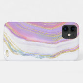 *~* Rainboogroze roze bruistel Glitter pasta Case-Mate iPhone Case (Achterkant (horizontaal))