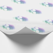Rainboogschedel - Aangepaste achtergrond Cadeaupapier (Hoek)