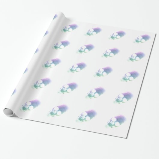 Rainboogschedel - Aangepaste achtergrond Cadeaupapier (Uitgerold)