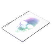 Rainboogschedel - Aangepaste achtergrond Notitieboek (Linkerzijde)