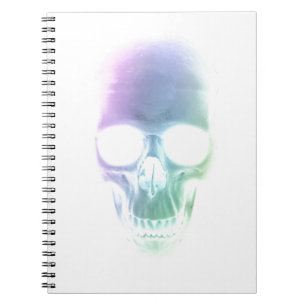 Rainboogschedel - Aangepaste achtergrond Notitieboek