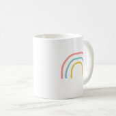 Rainboogschilderende Mok voor kunstkoffie (Voorkant rechts)