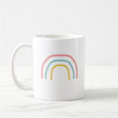 Rainboogschilderende Mok voor kunstkoffie (Links)
