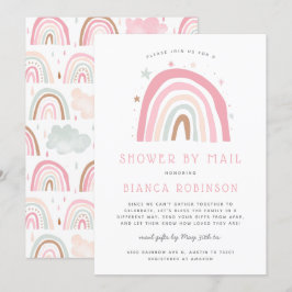 Rainboogschoen per Baby shower Kaart