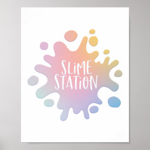 Rainboogslijmstation Poster
