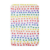 RainboogSnoep Stippen op wit Badmat (Voorkant Verticaal)