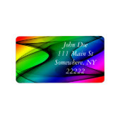 Rainboogspectrum Abstract Etiket (Voorkant)