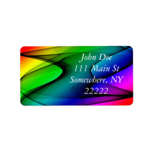 Rainboogspectrum Abstract Etiket