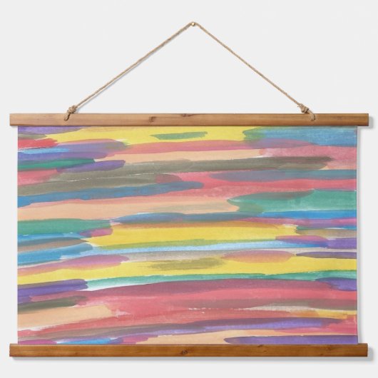 Rainboogspectrum Abstract Hangend Wandkleed (Voorkant)