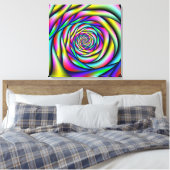 Rainboogspiraal Canvas Afdruk (Insitu (Slaapkamer))