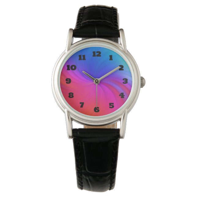 Rainboogspiraal Horloge (Voorkant)