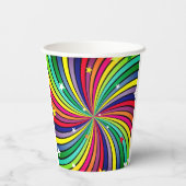 Rainboogspiraal Papieren Bekers (Achterkant)