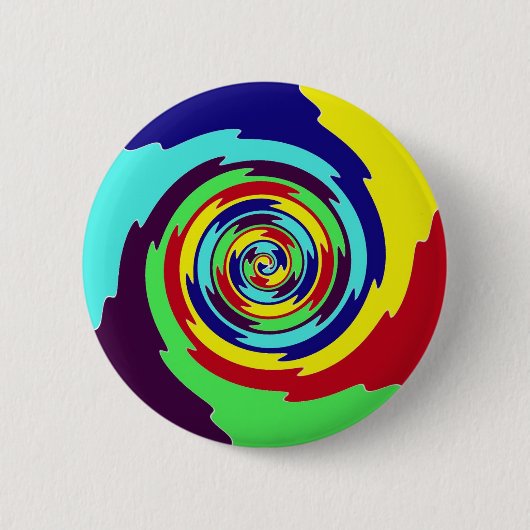 Rainboogspiraal Ronde Button 5,7 Cm (Voorkant)