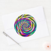 Rainboogspiraal Ronde Sticker (Envelop)