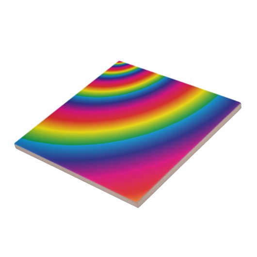 Rainboogspiraal Tegeltje (Zijkant)