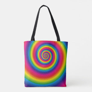 Rainboogspiraal Tote Bag