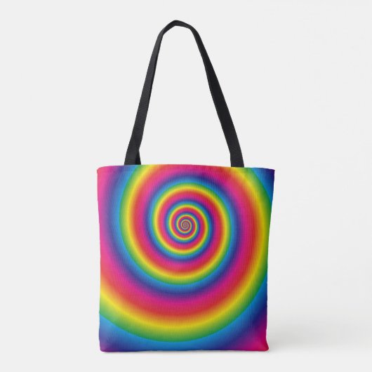 Rainboogspiraal Tote Bag (Achterkant)