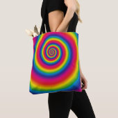Rainboogspiraal Tote Bag (Dichtbij)