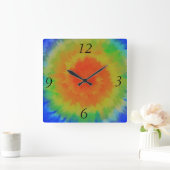 Rainboogspiraal Vierkante Klok (Huis)