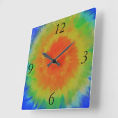 Rainboogspiraal Vierkante Klok (Hoek)