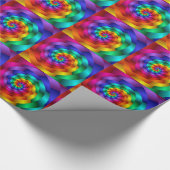 Rainboogspiraaltjes Gift Wrapping Paper Cadeaupapier (Hoek)
