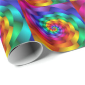 Rainboogspiraaltjes Gift Wrapping Paper Cadeaupapier (Rol Hoek)