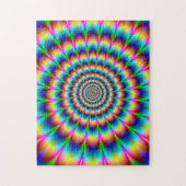 Rainboogspiraalvormige optische illusie legpuzzel (Verticaal)