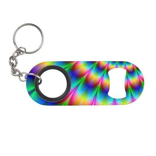 Rainboogspiraalvormige optische illusie mini flessenopener (Voorkant (Horizontaal))