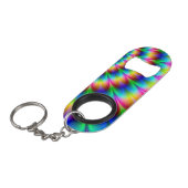 Rainboogspiraalvormige optische illusie mini flessenopener (Voorkant Gekanteld)
