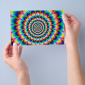 Rainboogspiraalvormige optische verlichting flyer (Hand)