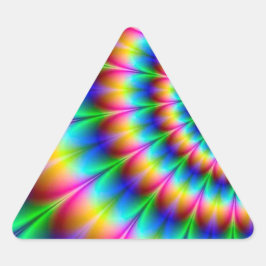 Rainboogspiraalvormige optische verlichting sticker