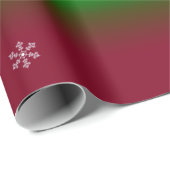 Rainboogspoelwintersneeuwvlokken in gradiëntstrips cadeaupapier (Rol Hoek)