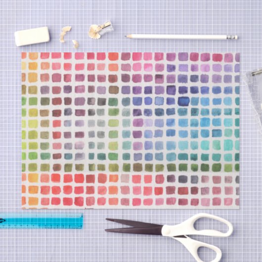 Rainboogstalen Waterverf Tissuepapier (Craft)