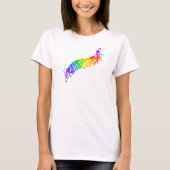 Rainboogstars en streamers t-shirt (Voorkant)