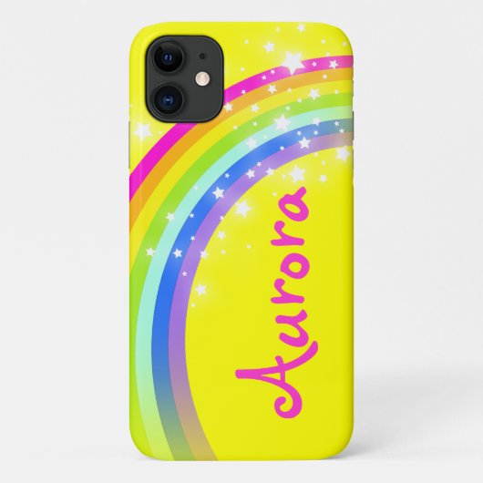 Rainboogsterren geel, helder Case-Mate iPhone case (Achterkant)
