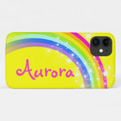Rainboogsterren geel, helder Case-Mate iPhone case (Achterkant (horizontaal))