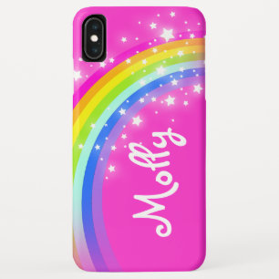 Rainboogstersterren Roze sky, aangepaste naam Case-Mate iPhone Case