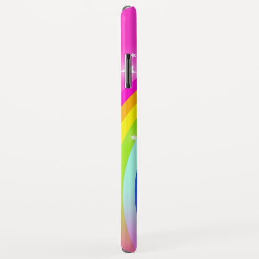 Rainboogstersterren Roze sky, aangepaste naam Case-Mate iPhone Case (Achterkant/rechts)