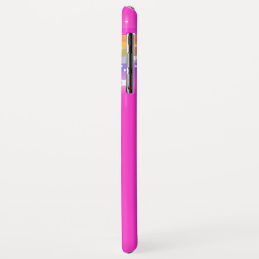 Rainboogstersterren Roze sky, aangepaste naam Case-Mate iPhone Case (Achterkant/links)