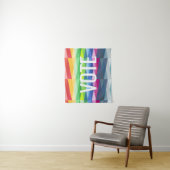 Rainboogstraal Abstract geometrisch ontwerp - STEM Wandkleed (In situ)