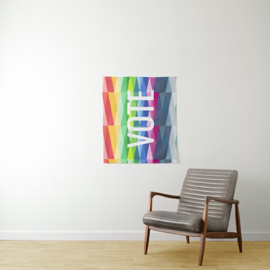 Rainboogstraal Abstract geometrisch ontwerp - STEM Wandkleed (In situ)