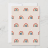 Rainboogstraal Foto 1e verjaardag Kaart (Achterkant)