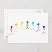 Rainboogstralen - 2 briefkaart (Voorkant / Achterkant)