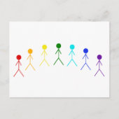 Rainboogstralen - 2 briefkaart (Voorkant)