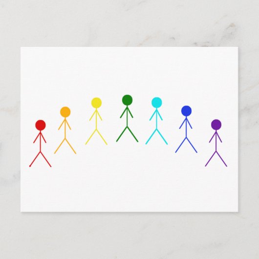 Rainboogstralen - 2 briefkaart (Voorkant)