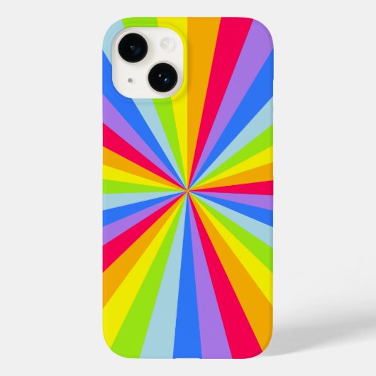 Rainboogstralen, meerkleurig Case-Mate iPhone case (Achterkant)