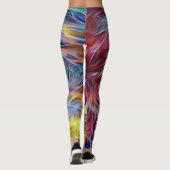 Rainboogstrengen van de Abstracte kunst van het ha Leggings (Achterkant)