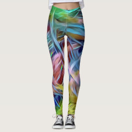 Rainboogstrengen van de Abstracte kunst van het ha Leggings