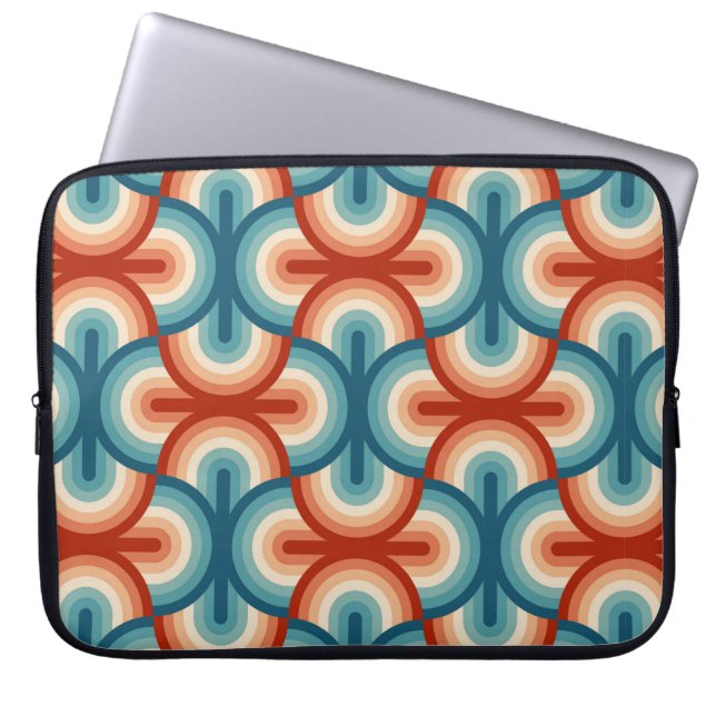Rainboogstrepen, illustratiepatroon laptop sleeve (Voorkant)
